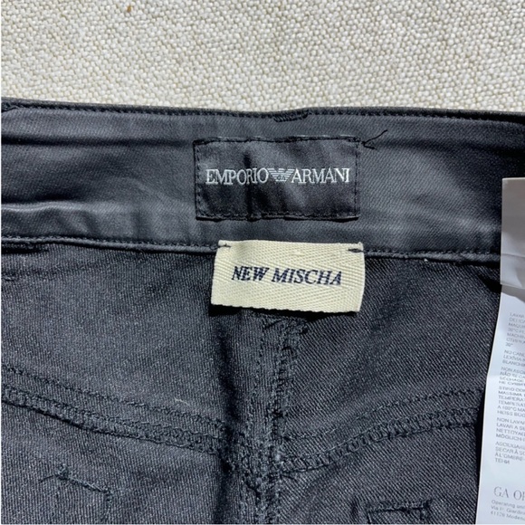 ★ Emporio Armani New Mischa Waxed Coated Skinny Pants - Picture 7 of 12